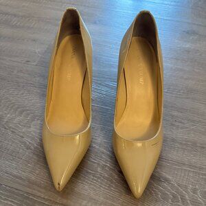 Ivanka Trump Tan Patent Heels